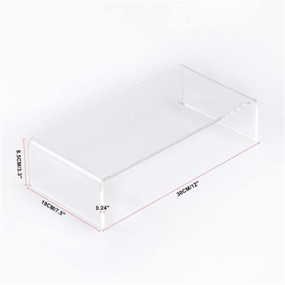 Acrylic Monitor Stand Monitor Riser Computer Stand Storage Support Laptop Riser - Picture 4 of 8